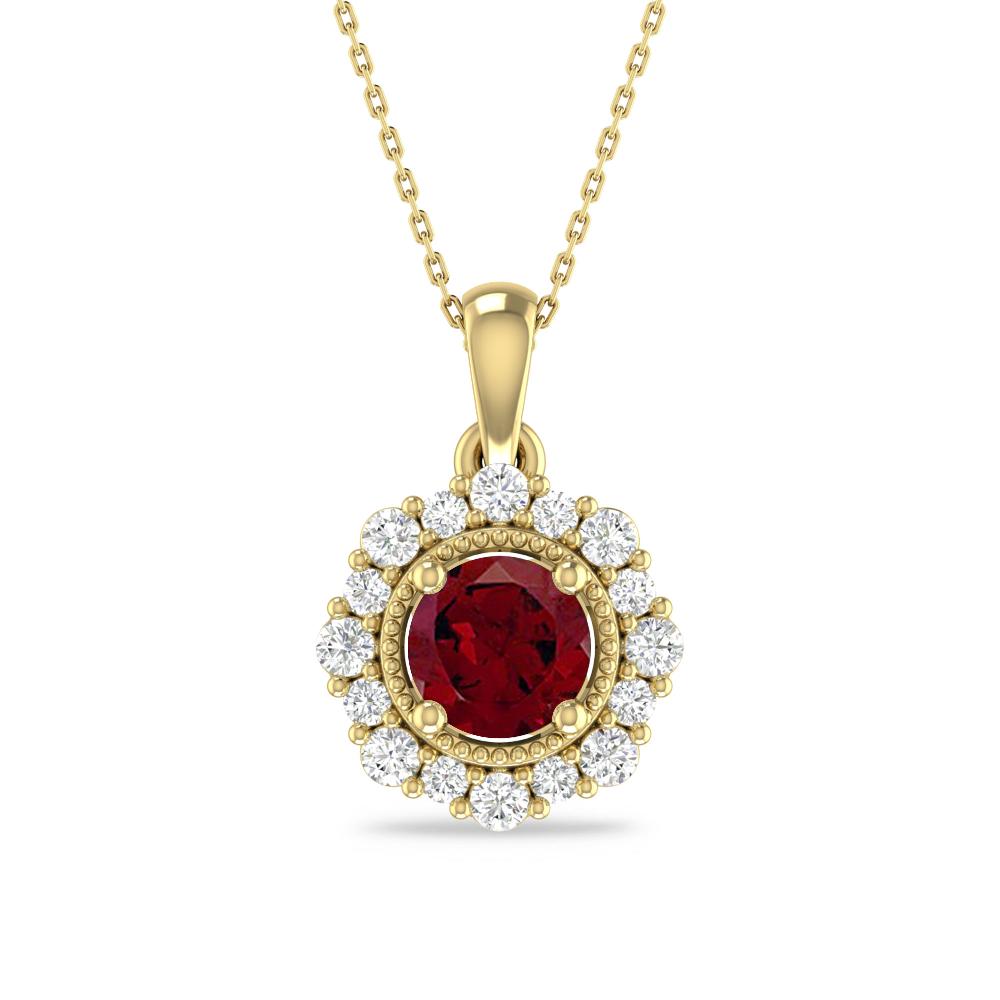Yellow Gold - Garnet