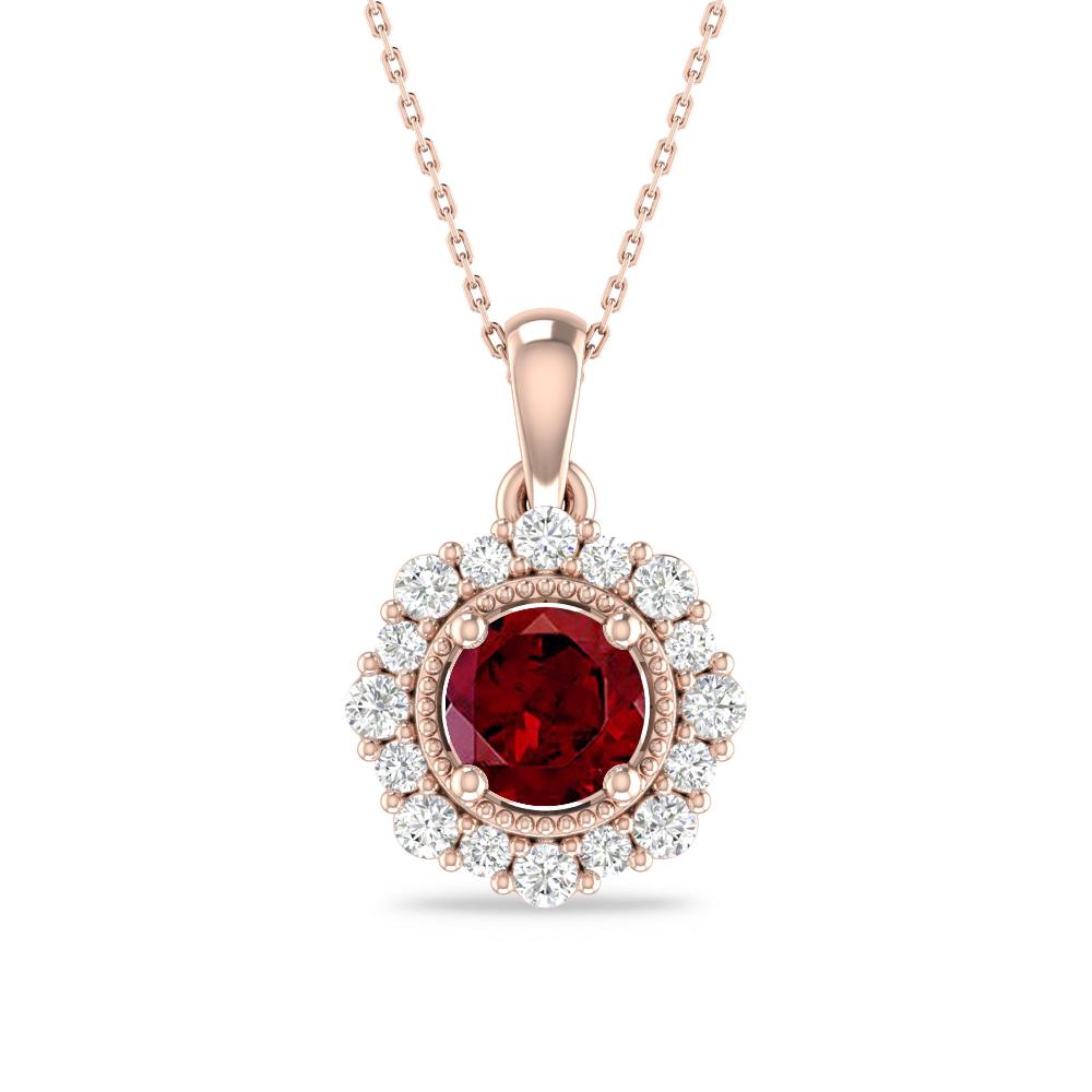 Rose Gold - Garnet