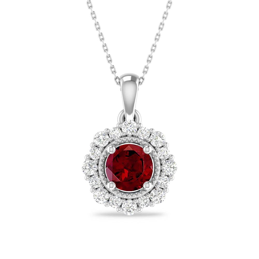White Gold - Garnet