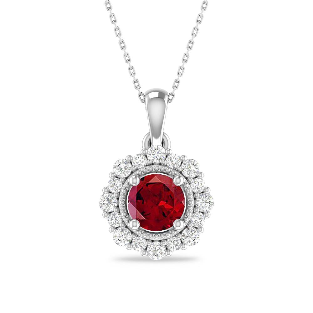 White Gold - Garnet