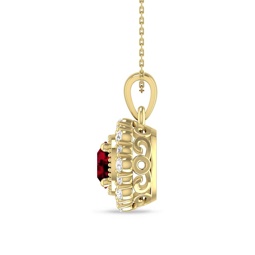Yellow Gold - Garnet