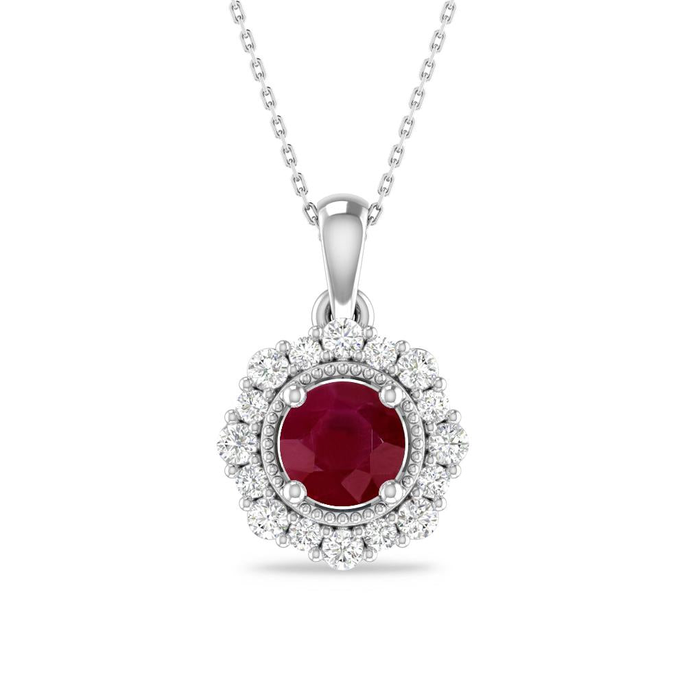 White Gold - Ruby