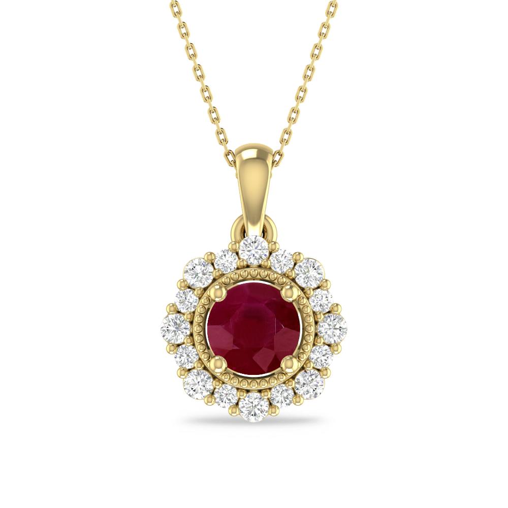 Yellow Gold - Ruby
