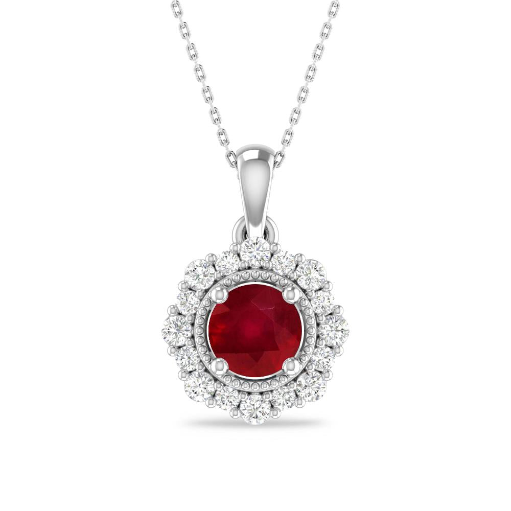 White Gold - Ruby