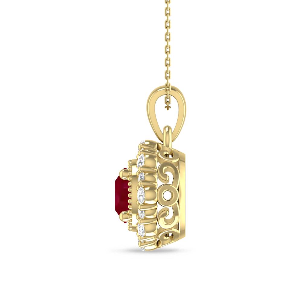 Yellow Gold - Ruby