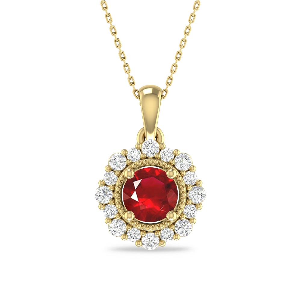 Yellow Gold - Ruby