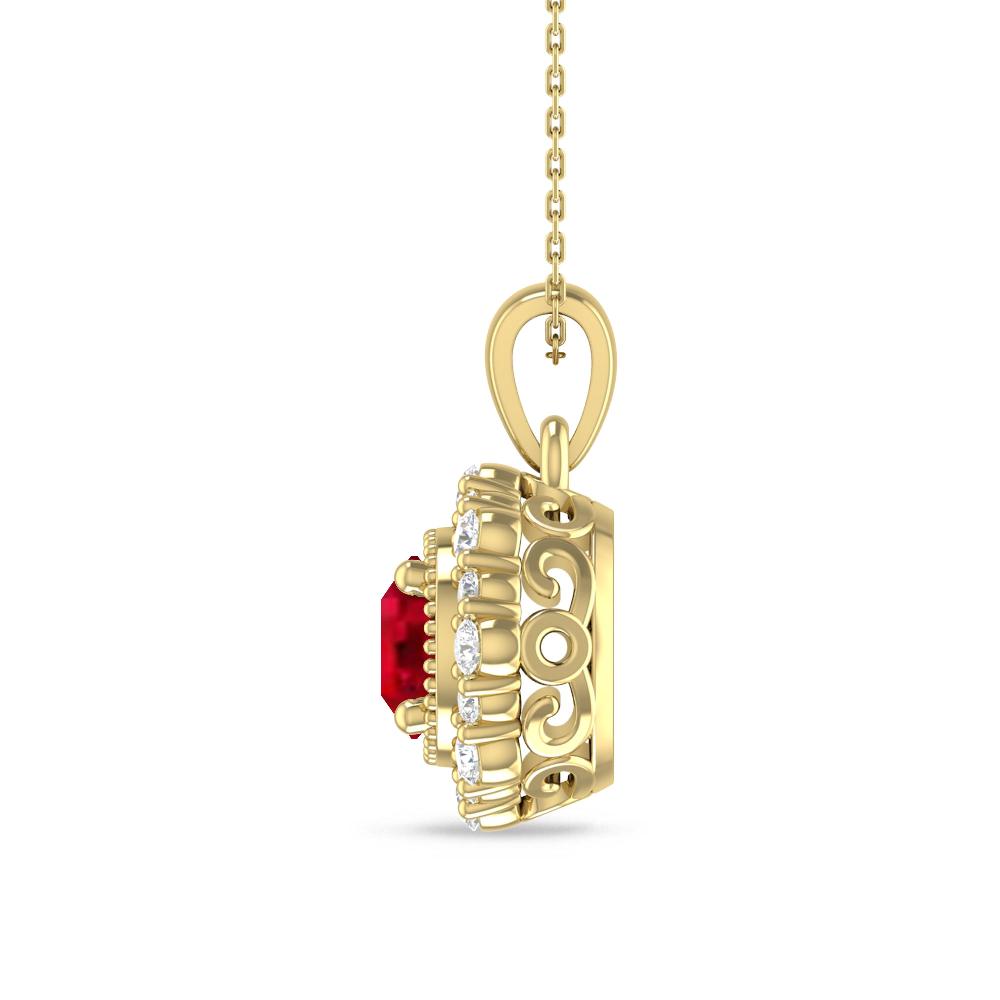 Yellow Gold - Ruby