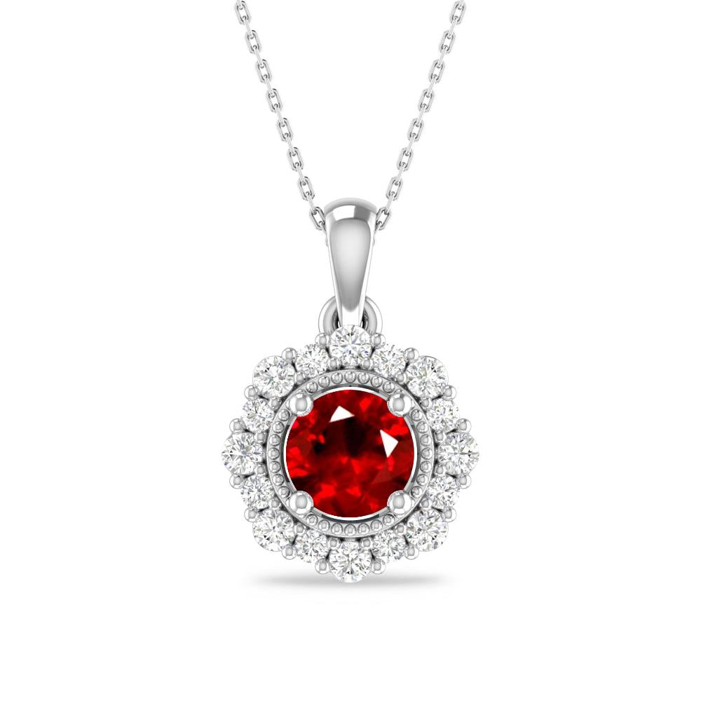 White Gold - Ruby
