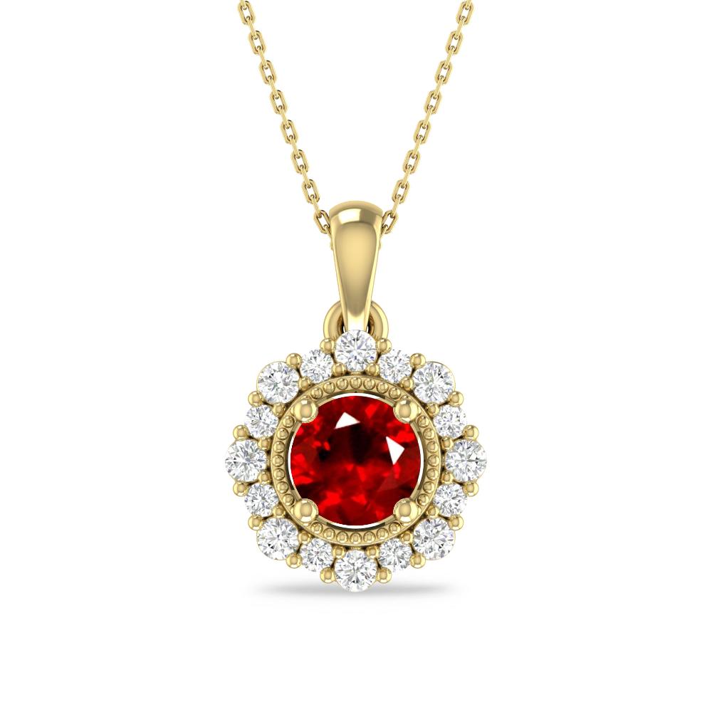 Yellow Gold - Ruby