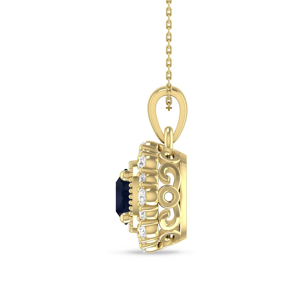 Yellow Gold - Sapphire