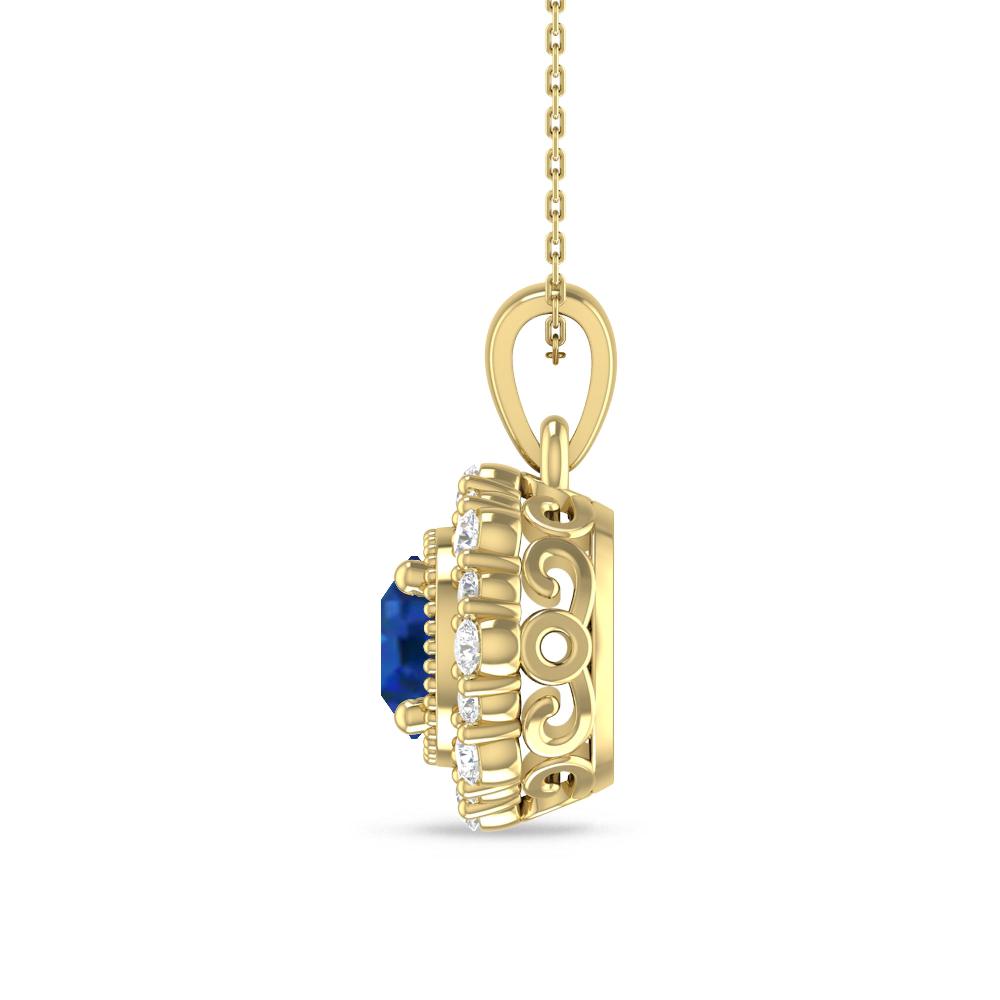 Yellow Gold - Sapphire
