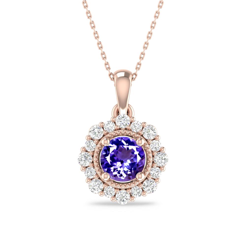 Rose Gold - Tanzanite