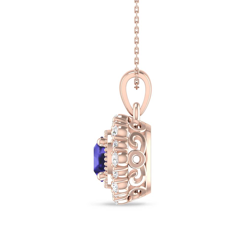 Rose Gold - Tanzanite