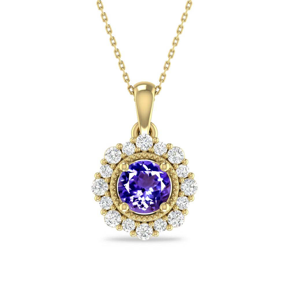 Yellow Gold - Tanzanite