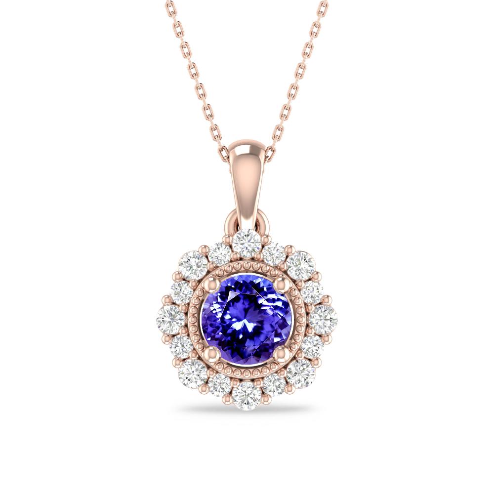Rose Gold - Tanzanite