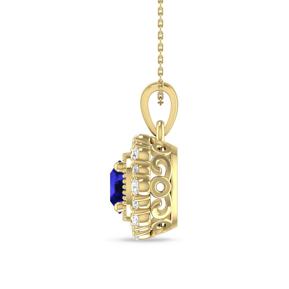 Yellow Gold - Tanzanite
