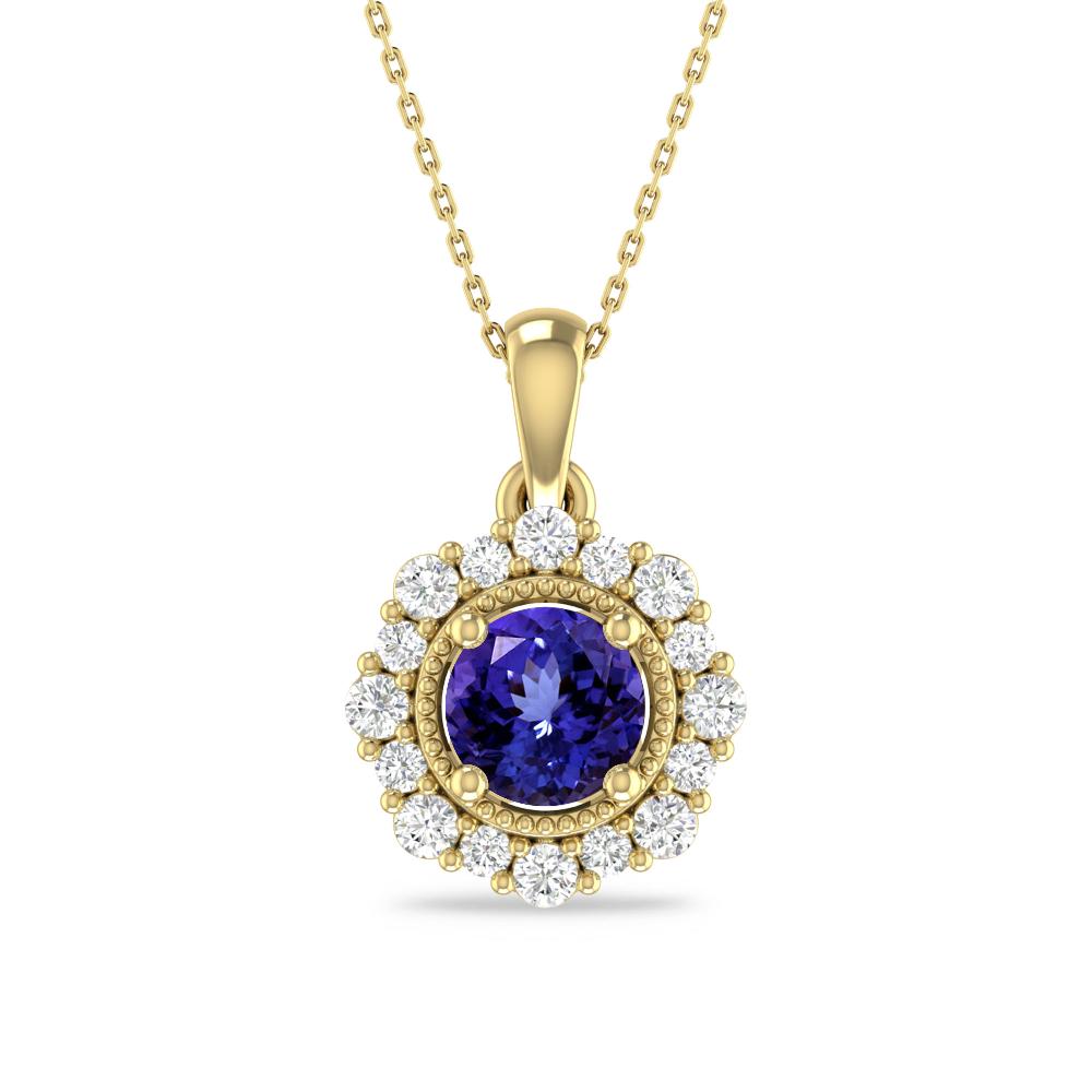 Yellow Gold - Tanzanite