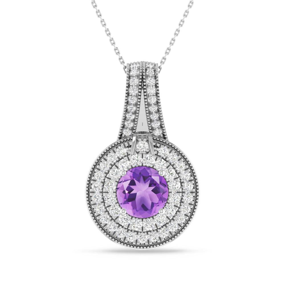 White Gold - Amethyst