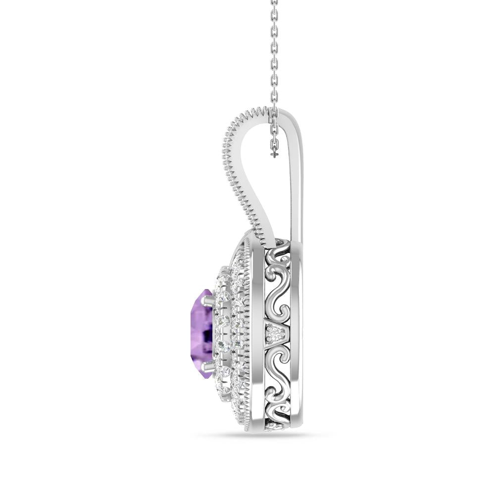 White Gold - Amethyst