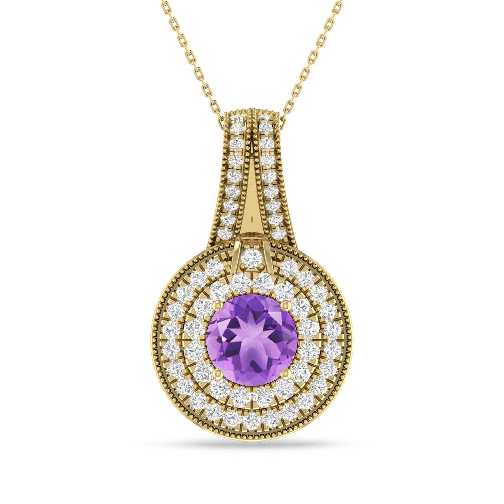 Yellow Gold - Amethyst