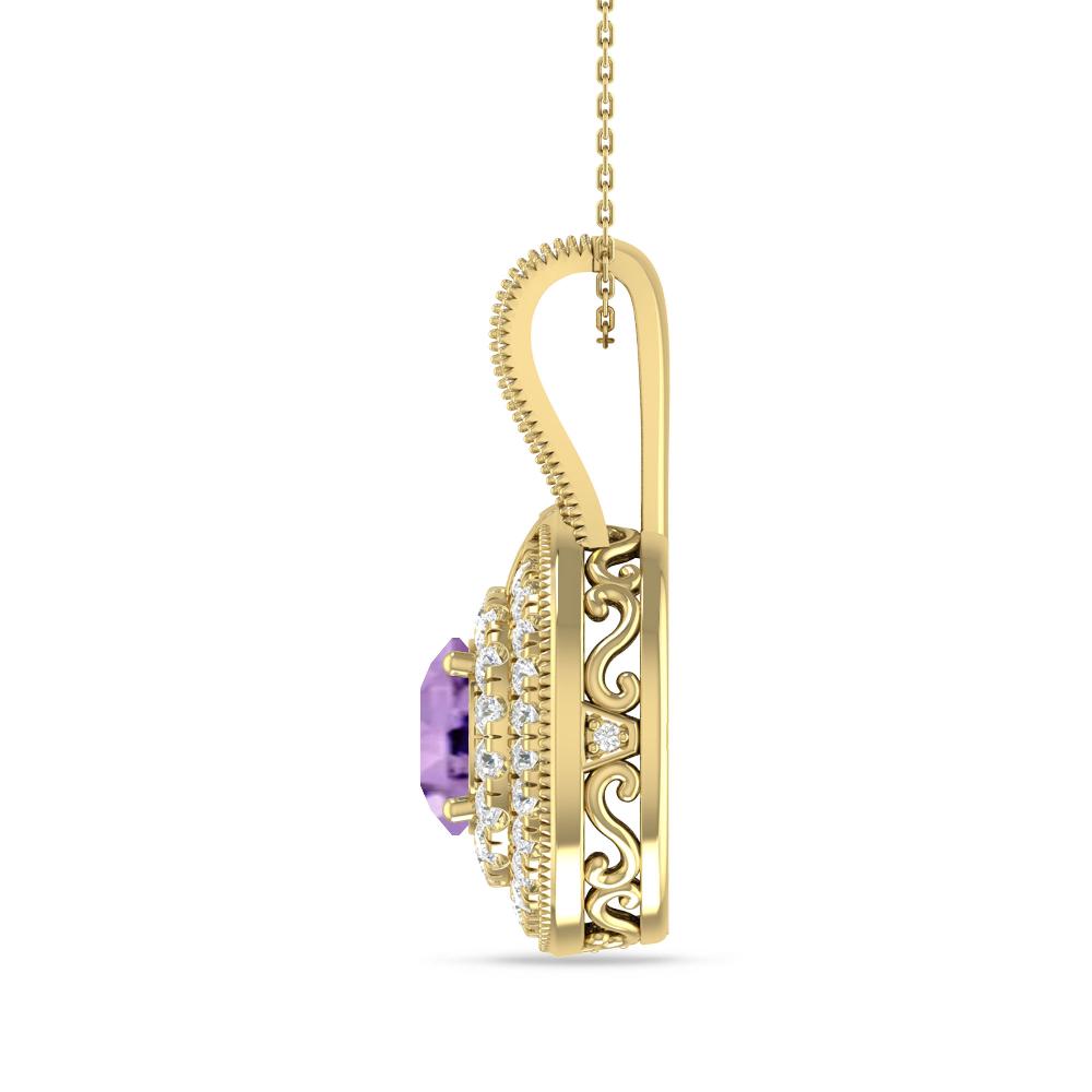 Yellow Gold - Amethyst