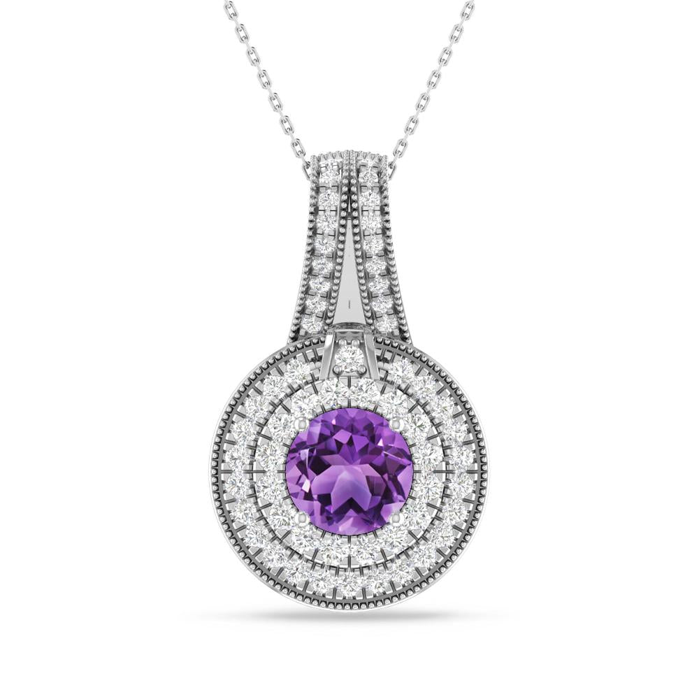 White Gold - Amethyst