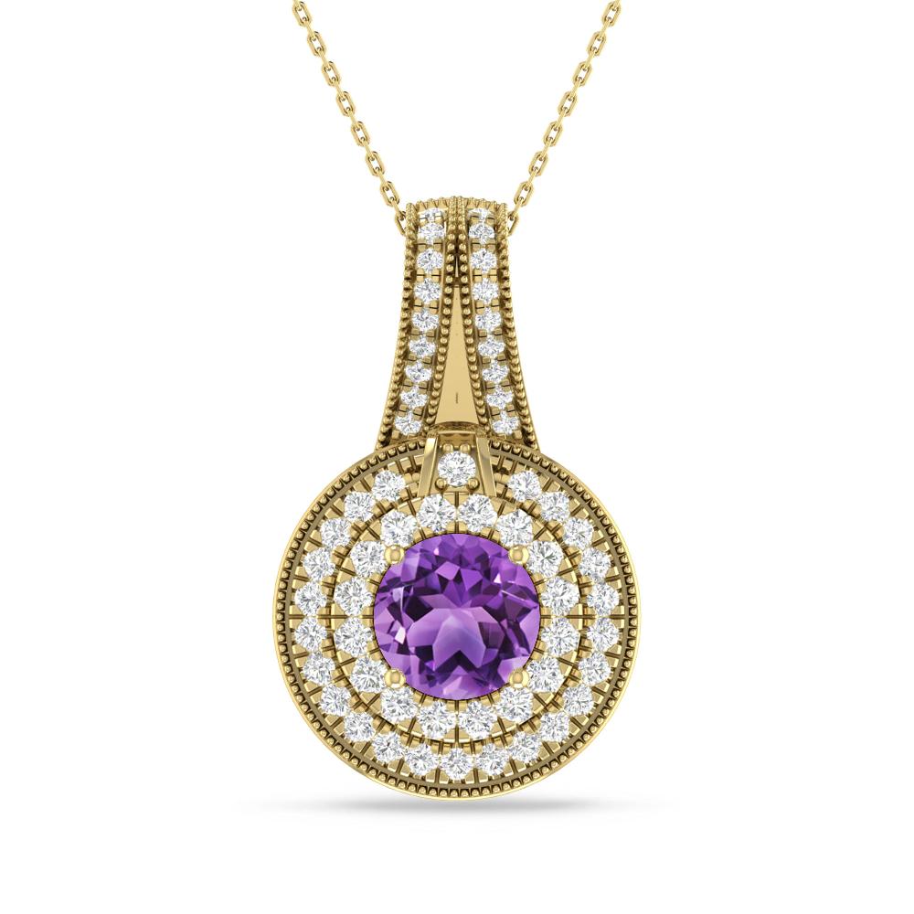 Yellow Gold - Amethyst