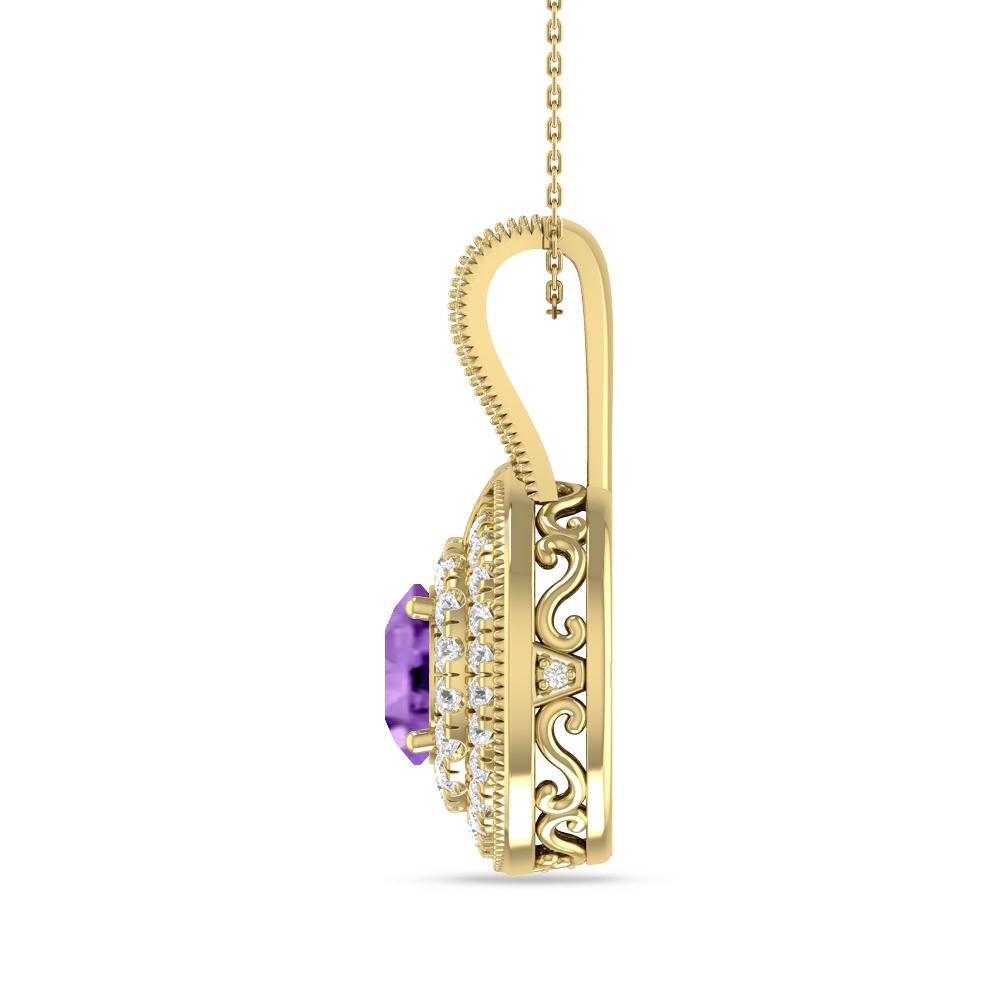Yellow Gold - Amethyst