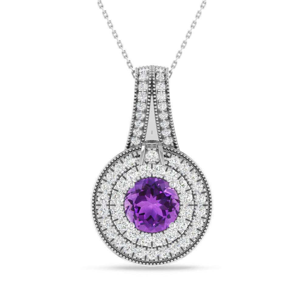White Gold - Amethyst