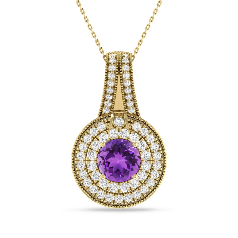 Yellow Gold - Amethyst