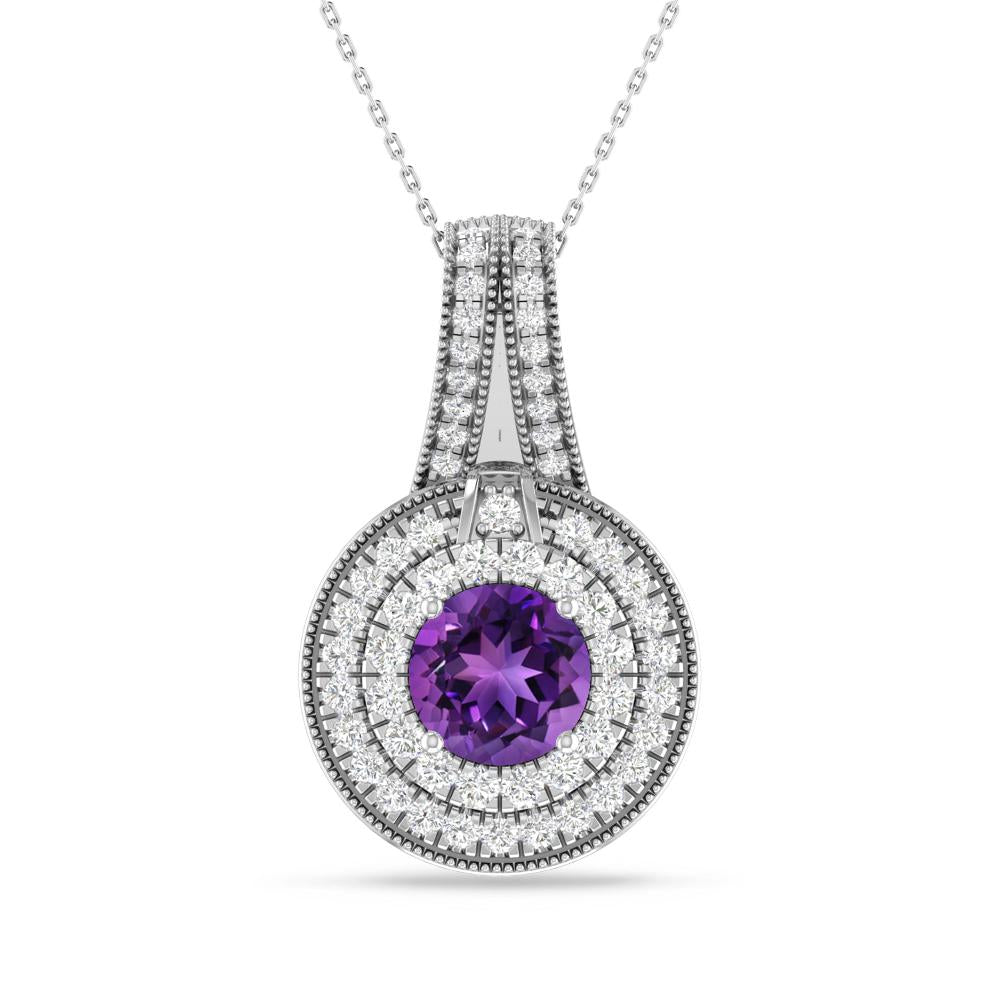White Gold - Amethyst