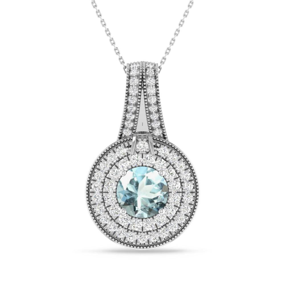 White Gold - Aquamarine
