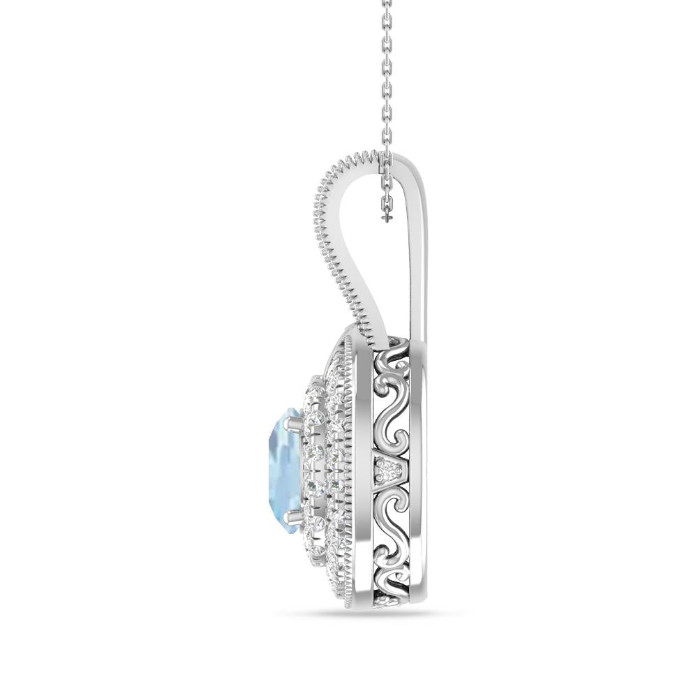 White Gold - Aquamarine