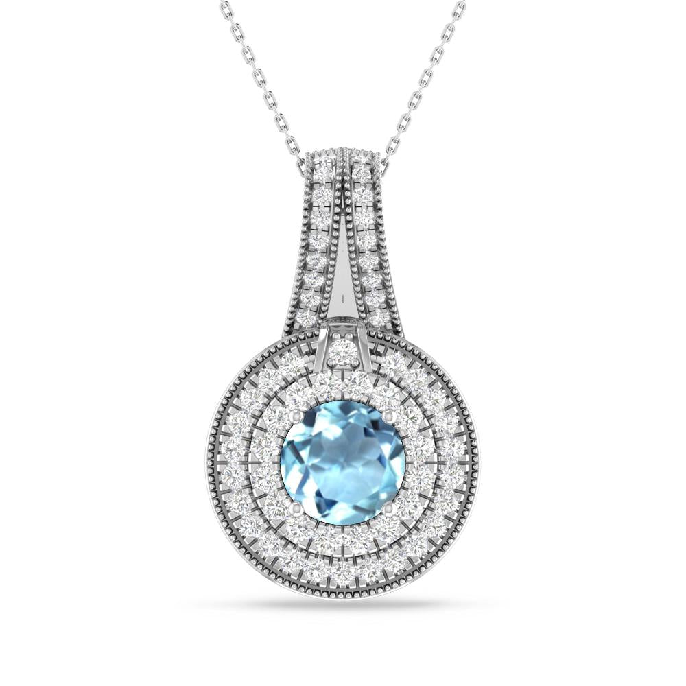 White Gold - Aquamarine