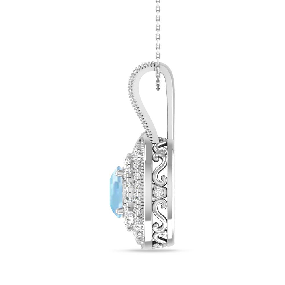 White Gold - Aquamarine