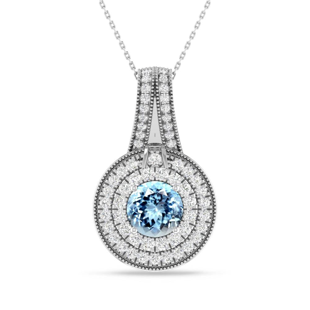 White Gold - Aquamarine