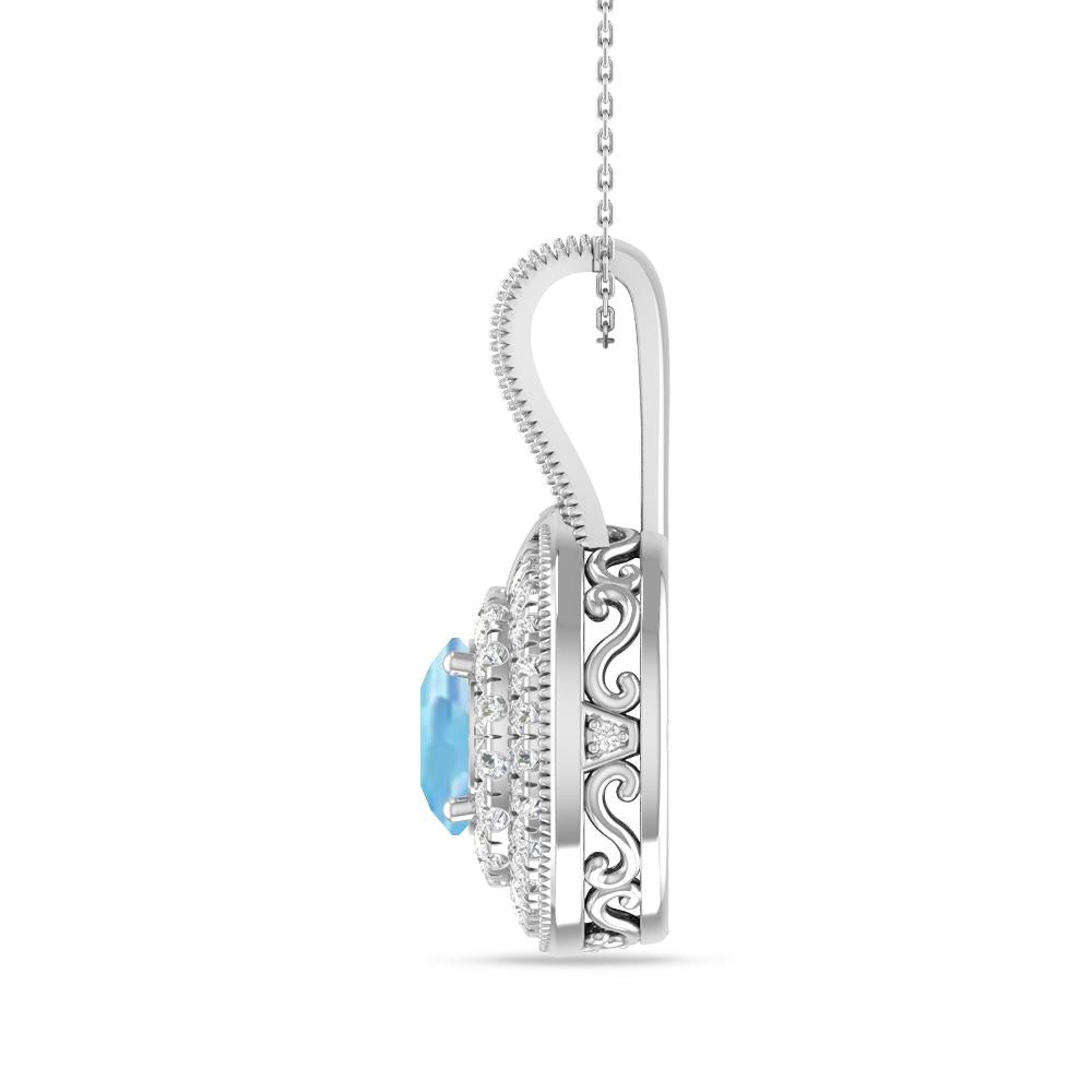 White Gold - Aquamarine