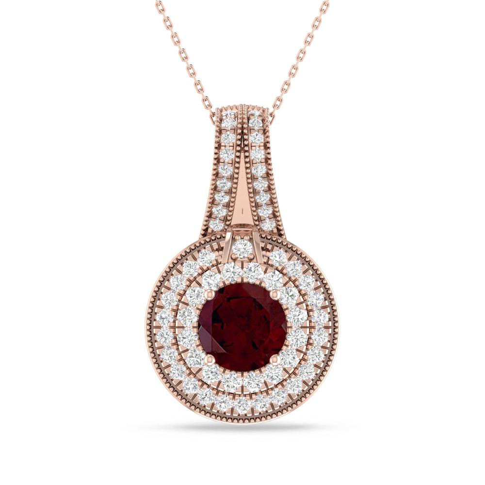 Rose Gold - Garnet