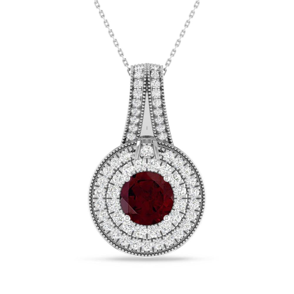 White Gold - Garnet