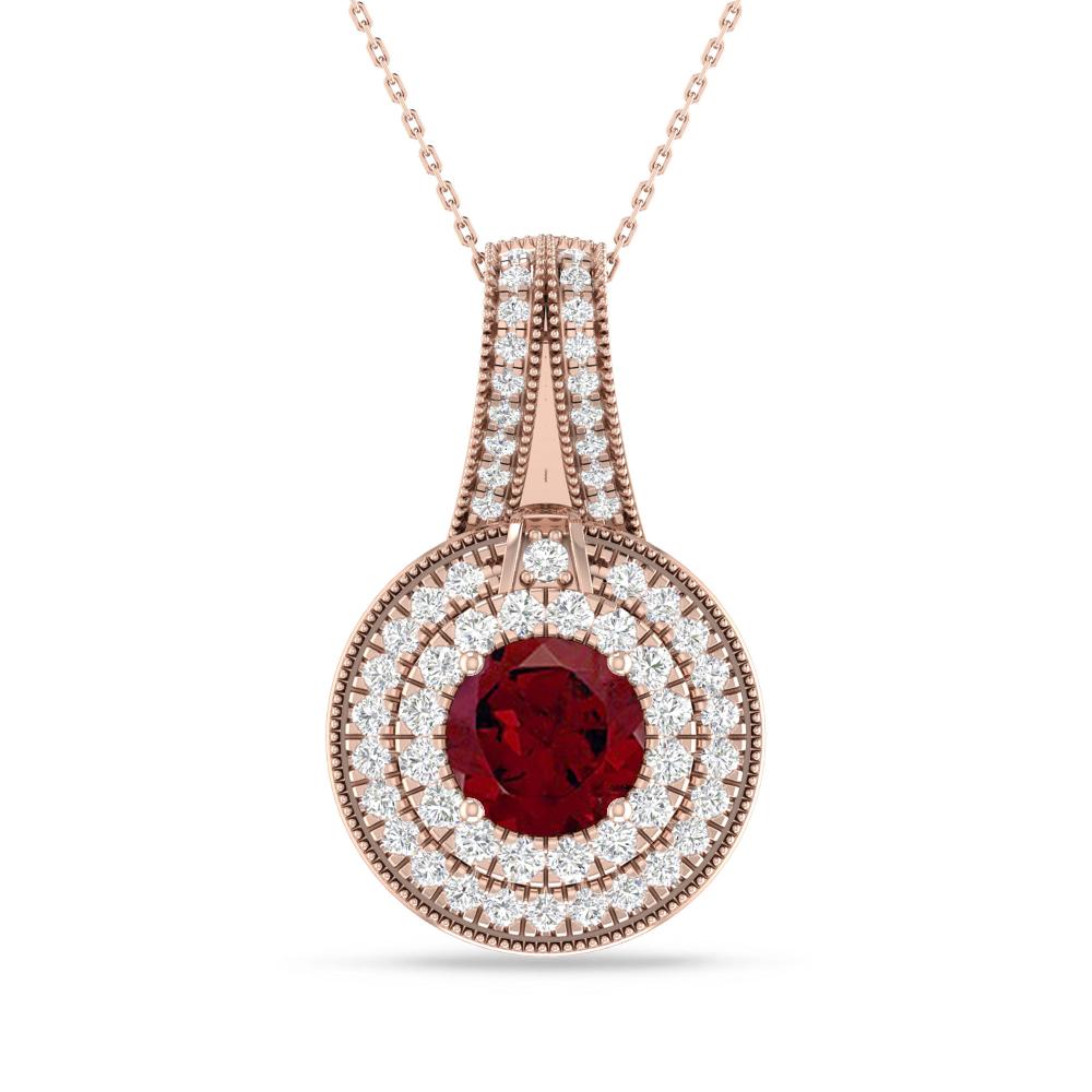 Rose Gold - Garnet