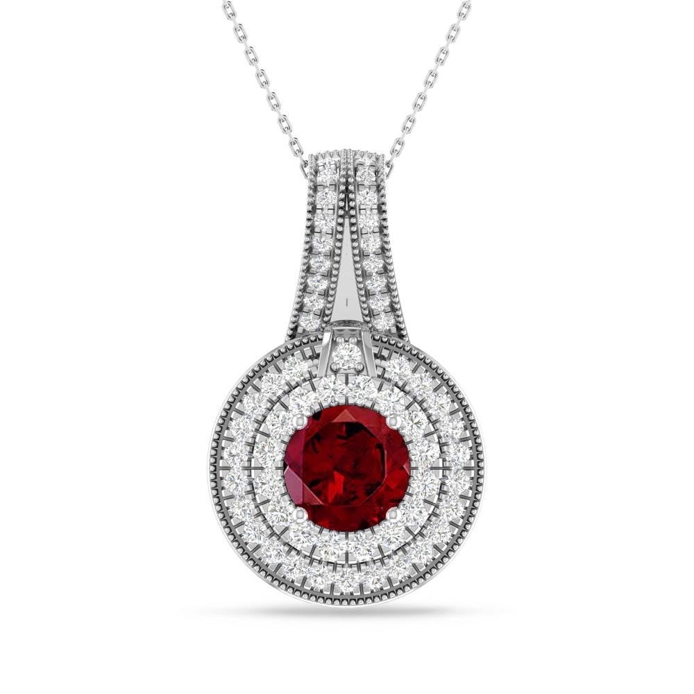 White Gold - Garnet