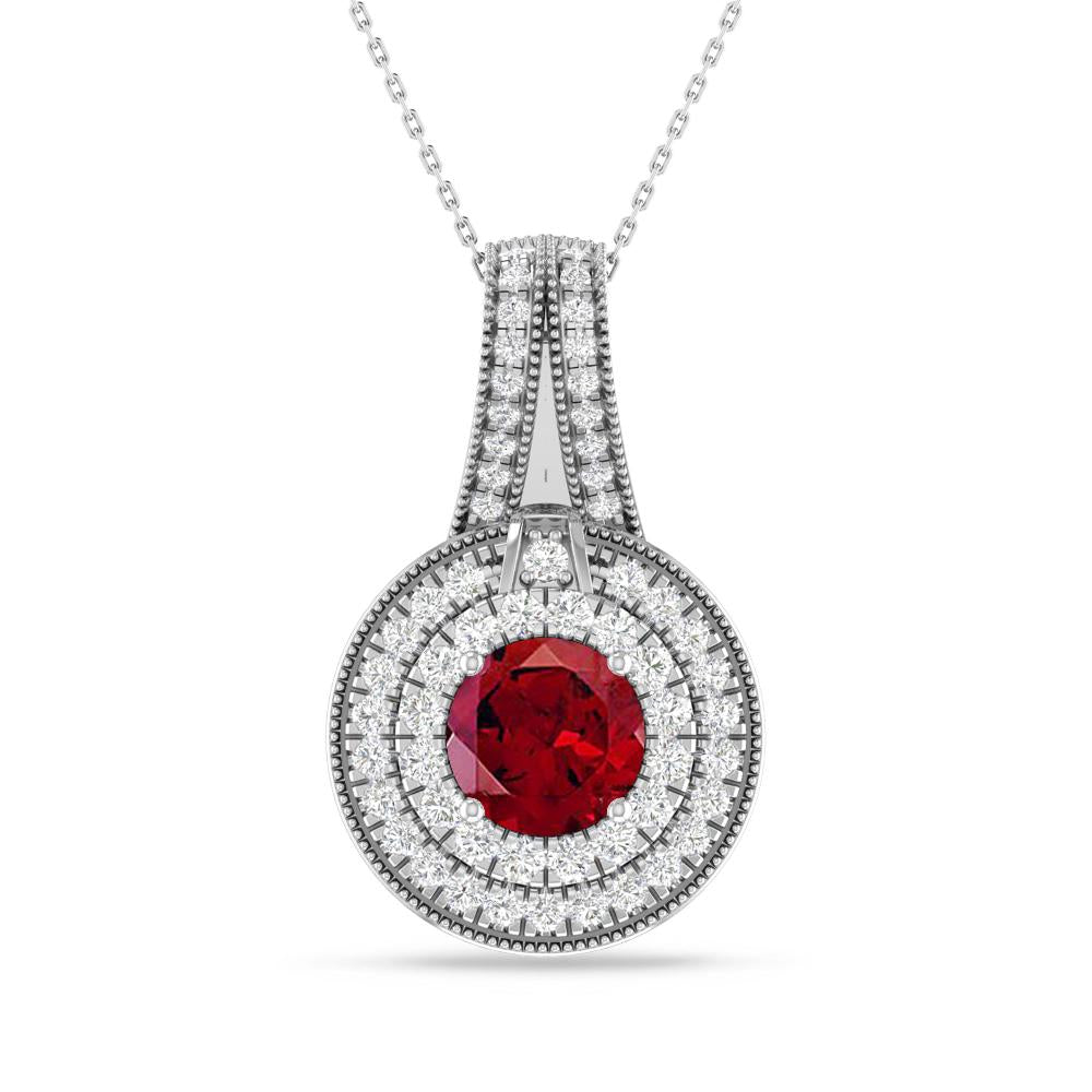 White Gold - Garnet
