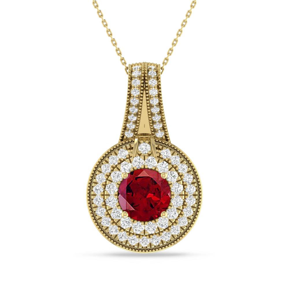 Yellow Gold - Garnet