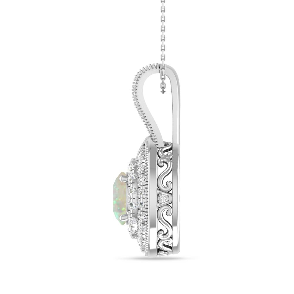 White Gold - Opal