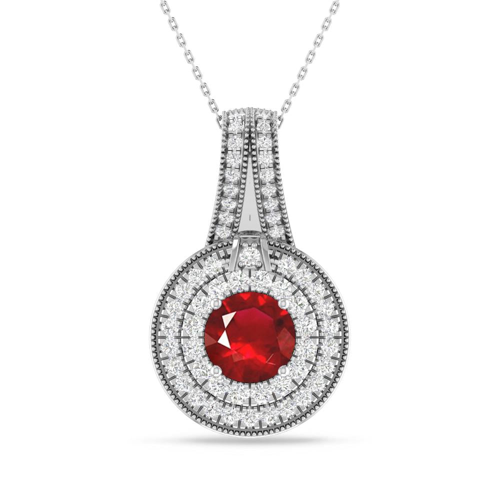 White Gold - Ruby