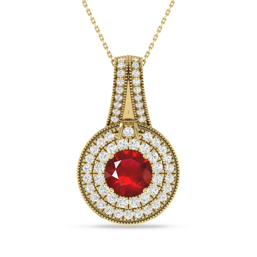 Yellow Gold - Ruby