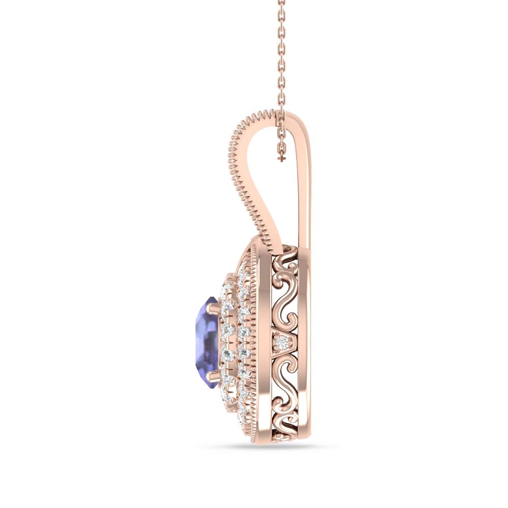 Rose Gold - Tanzanite