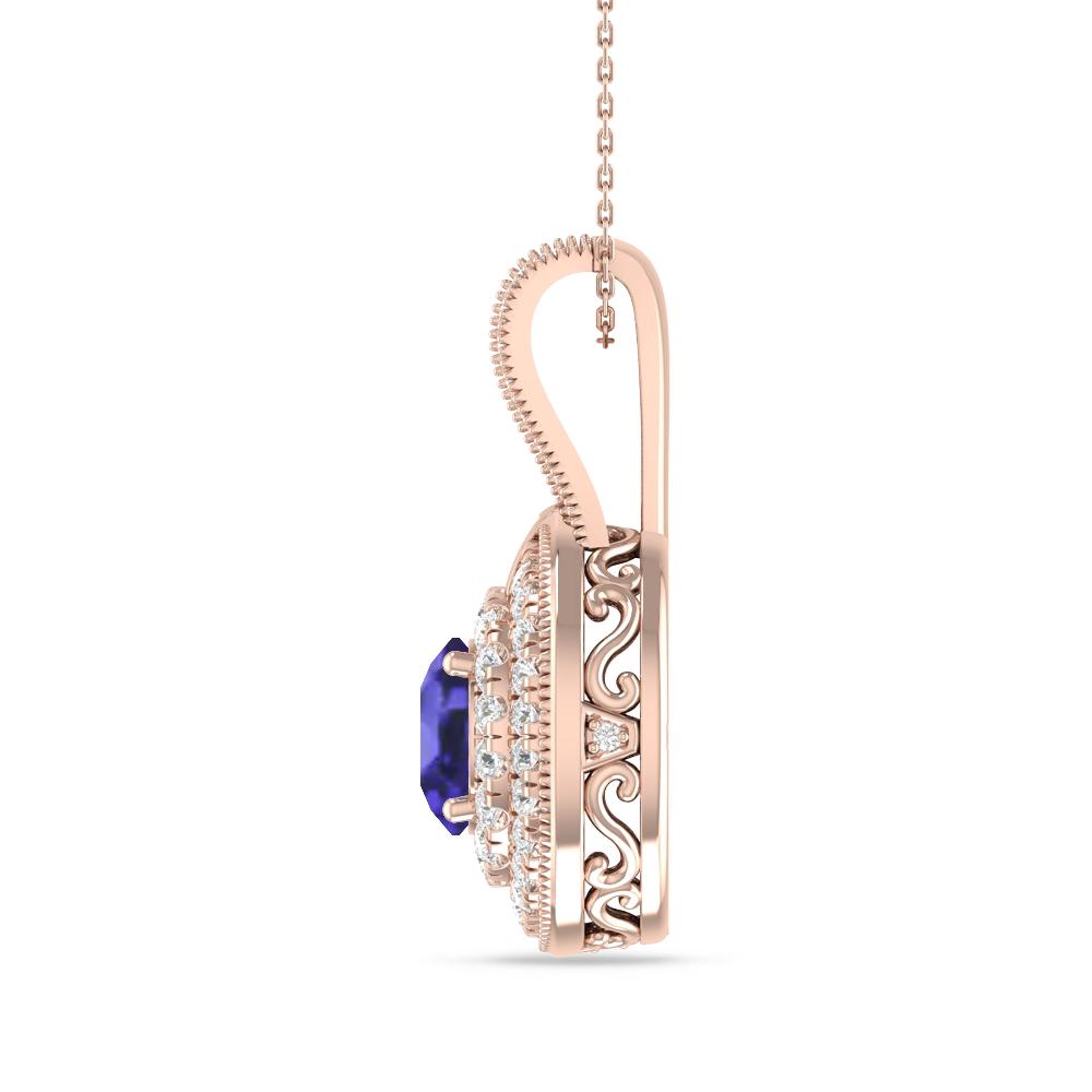 Rose Gold - Tanzanite