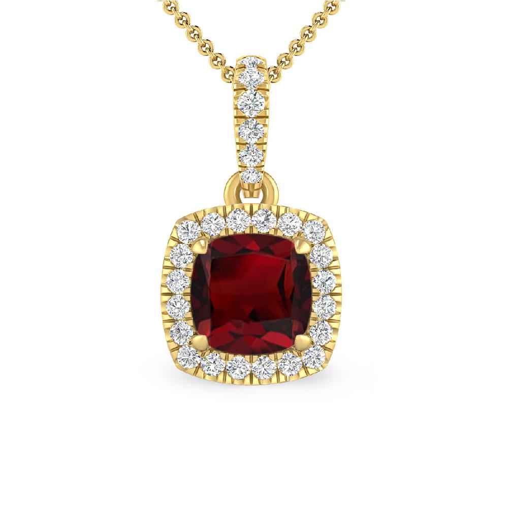 Yellow Gold - Garnet