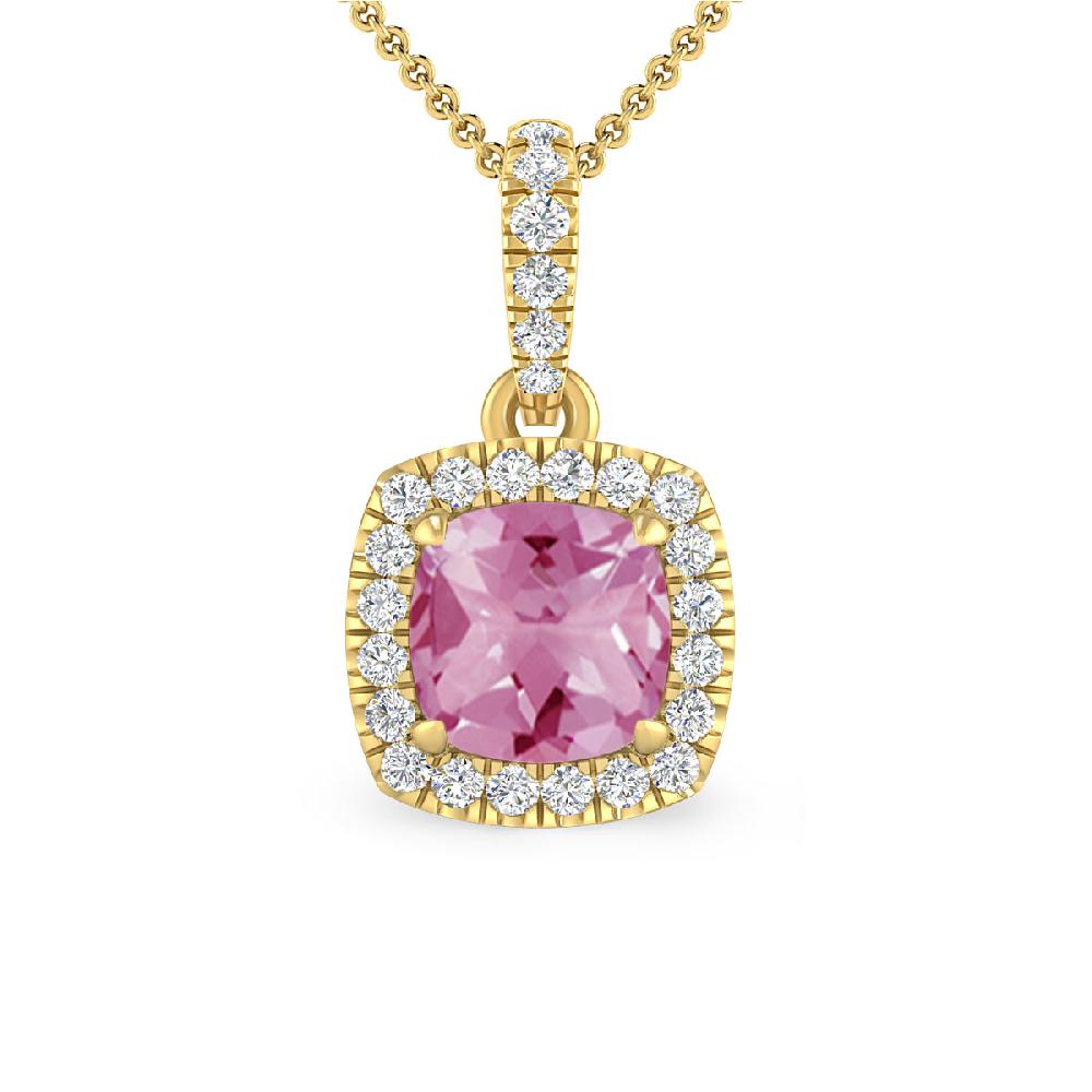 Yellow Gold - Pink Tourmaline